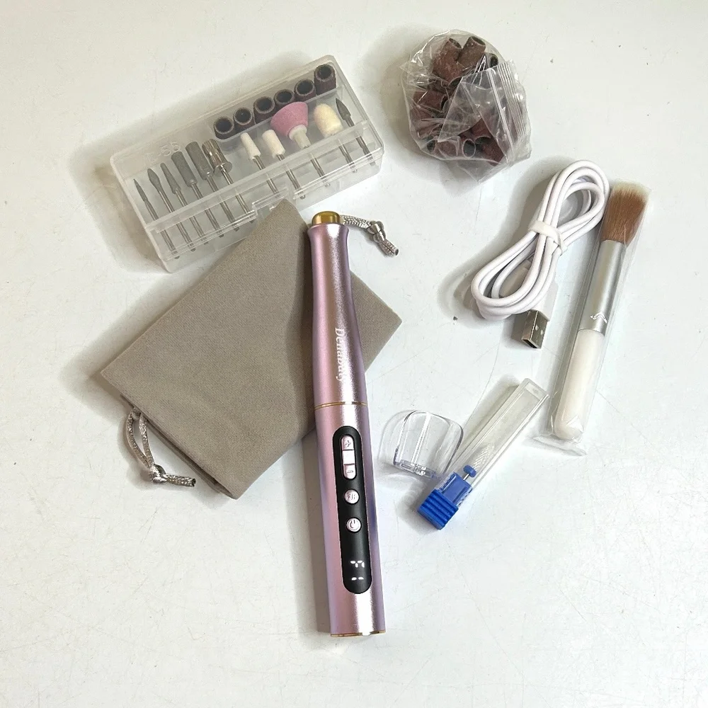 Violet Rechargeable Cordless Electric Nail Drill Set